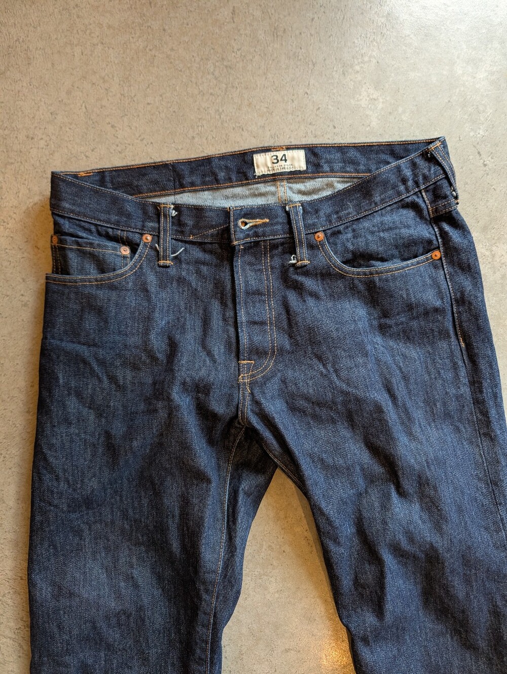 Tellason Stock Denim Jeans Made In San Francisco USA Men's Size 34 - Picture 3 of 9